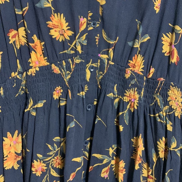 🍂🍁 Free People Buttondown Mini Dress Sz L - Picture 6 of 9